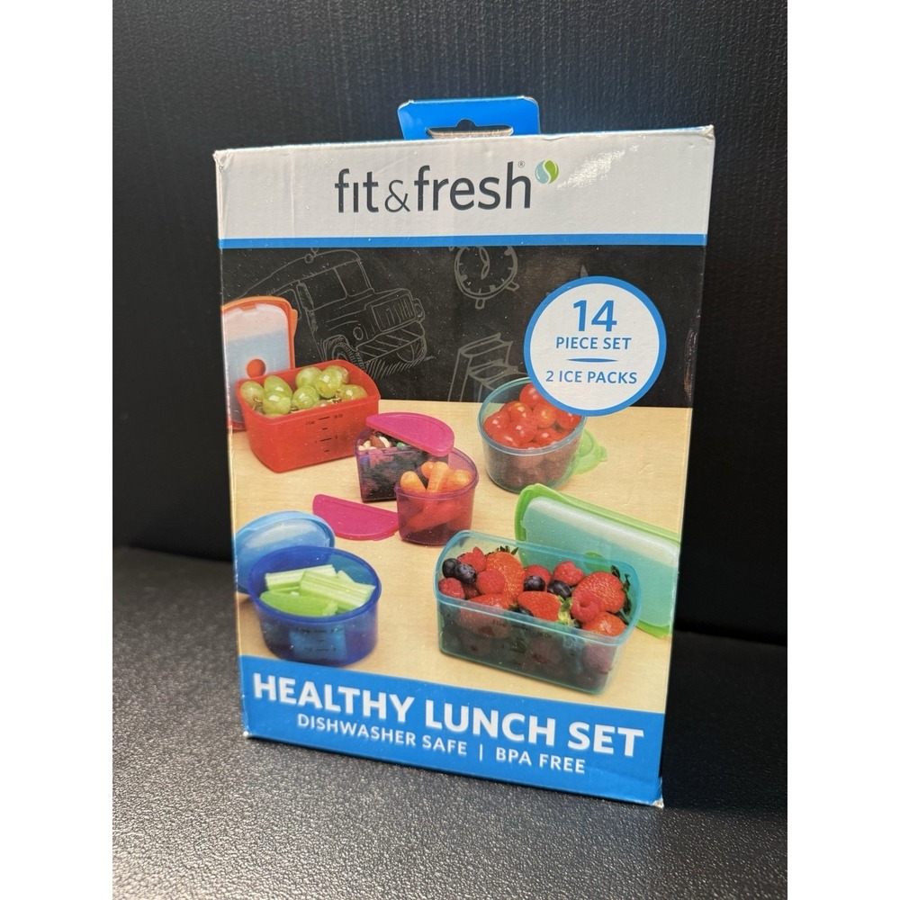 NEW Fit & Fresh Healthy Lunch Set 14pcs - Picture 2 of 6